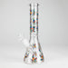10" Leaves Design Glass Beaker Bong Glass Bong 777 Smoke Design 1