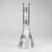 10" Leaves Design Glass Beaker Bong Glass Bong 777 Smoke