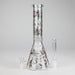 10" Leaves Design Glass Beaker Bong Glass Bong 777 Smoke