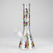 10" Leaves Design Glass Beaker Bong Glass Bong 777 Smoke Design 2