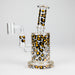 7″ 2-in-1 Leopard Print Rig with Perc – Banger & Bowl Included Glass Rig 777 Smoke