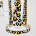 7″ 2-in-1 Leopard Print Rig with Perc – Banger & Bowl Included Glass Rig 777 Smoke