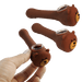 4″ Silicone Bear Hand Pipe – Brown [SMKZ171] Silicone Pipe Canadian Distributor