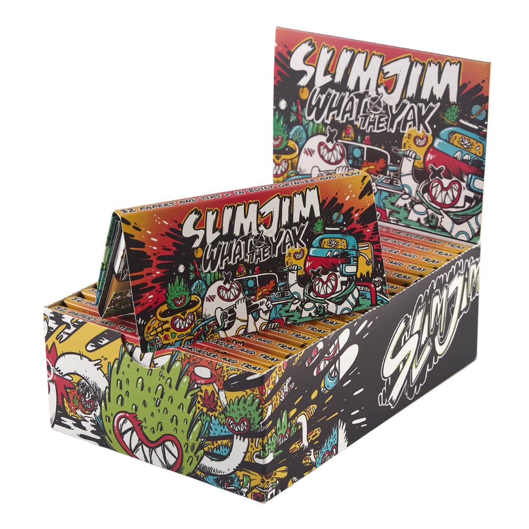 Slimjim X What The Yak - Rolling Paper + Tips & Grinder + Tray