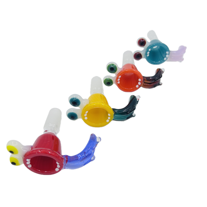 Color Handle Glass Bowl - Assorted (CC483) Bowl · Popper Canadian Distributor
