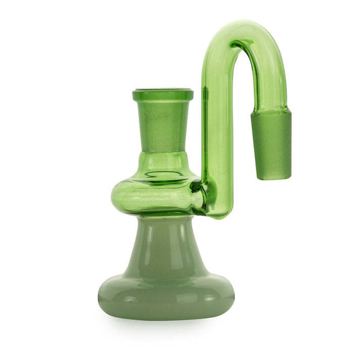 Red Eye Glass® | 14mm 90 Degree Green Dry Catcher Ashcatcher · Percolator · Filter · Mouthpiece West Coast Gifts Green