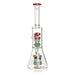 Red Eye Glass® | 12" Tall Red Amanita Dual Chamber Beaker Base Water Pipe Glass Bong West Coast Gifts