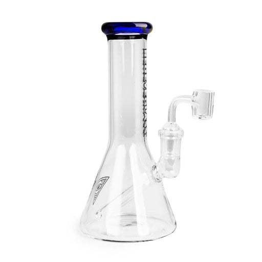 Red Eye Glass® | 8" Tall Blue Concentrate Beaker W/Quartz Banger Glass Rig West Coast Gifts