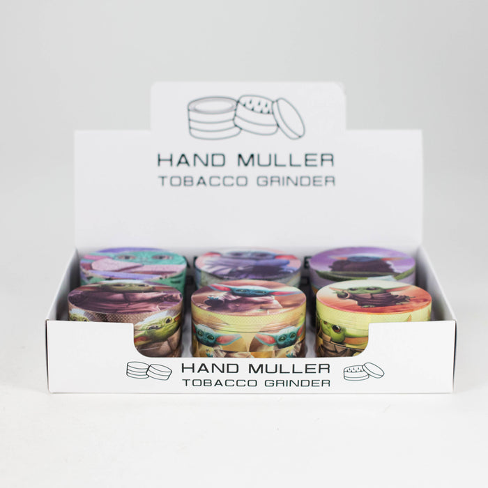 2.5" 4-Layer Metal Herb Grinder – Star Wars Design (Box of 6) Display Pack 777 Smoke