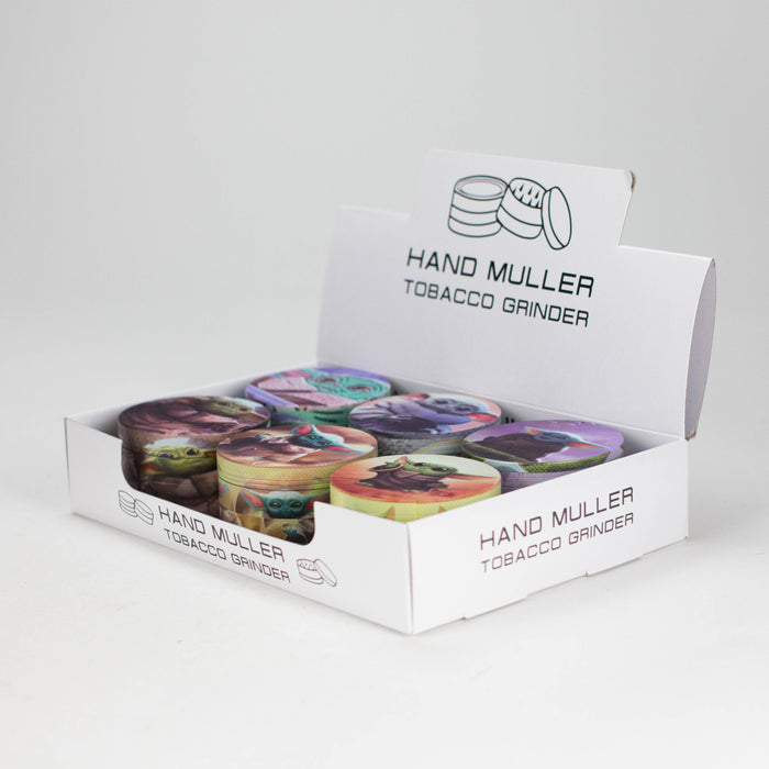 2.5" 4-Layer Metal Herb Grinder – Star Wars Design (Box of 6) Display Pack 777 Smoke