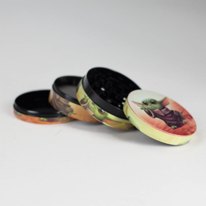 2.5" 4-Layer Metal Herb Grinder – Star Wars Design (Box of 6) Display Pack 777 Smoke