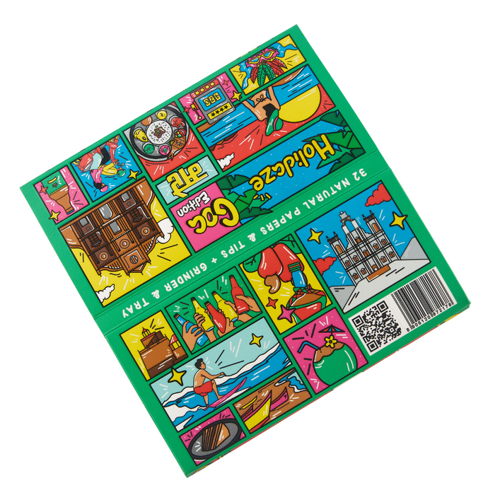 Holidaze (Ind Edition) - King Size Papers + Tips + Grinder + Tray (Box of 16) King Size SLIMJIM