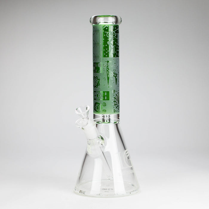 Legendary™ | 14" 9mm Sandblast Beaker [LG 271] Glass Bong Smoking Cat Distribution