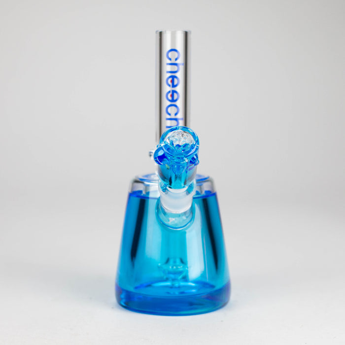 Cheech Glass | 8" Freezable Barrel Mouth Rig [HR-GY79] Glass Bong Smoking Cat Distribution