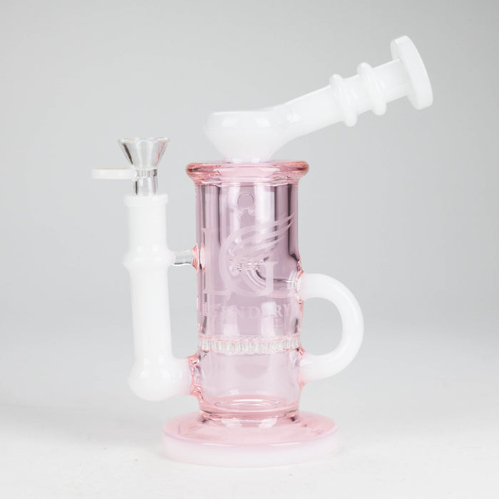 Legendary™ | 10" Inner Recycler Rig [LG 321] Glass Bong Smoking Cat Distribution Pink