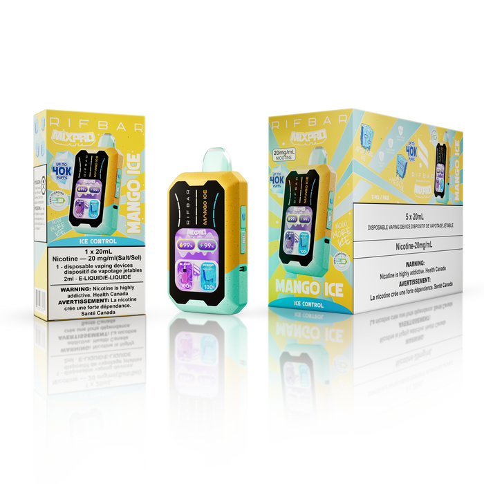 [ON] RIFBAR | MIXPRO ICE/SWEET & NICOTINE CONTROL Ontario Excise Tax Canadian National Distributors MANGO ICE