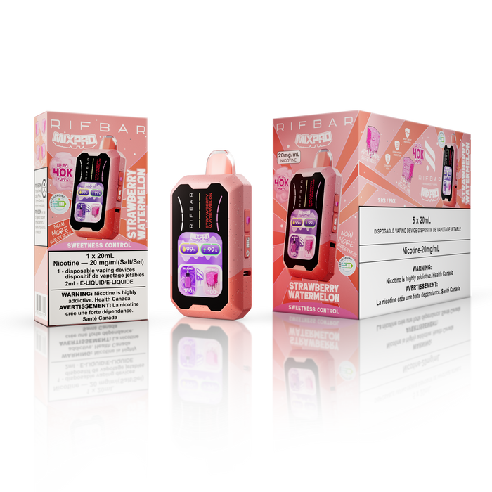 [ON] RIFBAR | MIXPRO ICE/SWEET & NICOTINE CONTROL Ontario Excise Tax Canadian National Distributors STRAWBERRRY WATERMELON