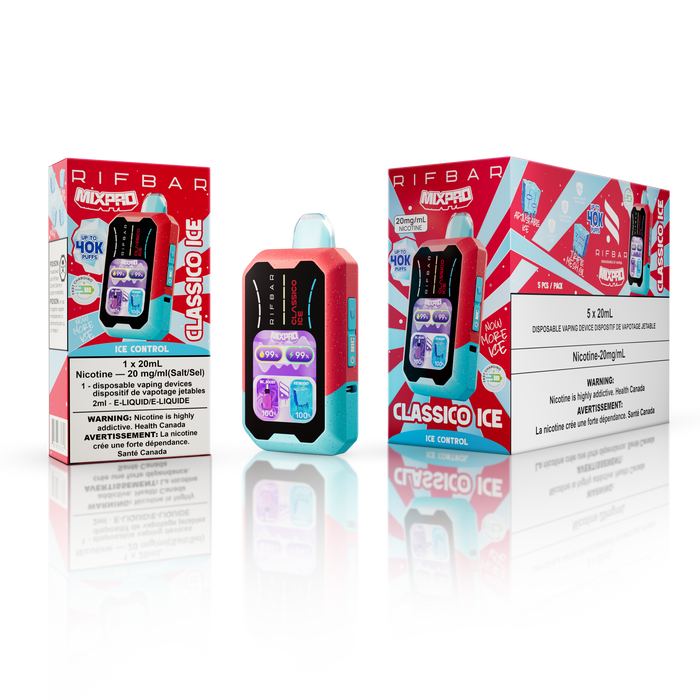[ON] RIFBAR | MIXPRO ICE/SWEET & NICOTINE CONTROL Ontario Excise Tax Canadian National Distributors CLASSICO ICE