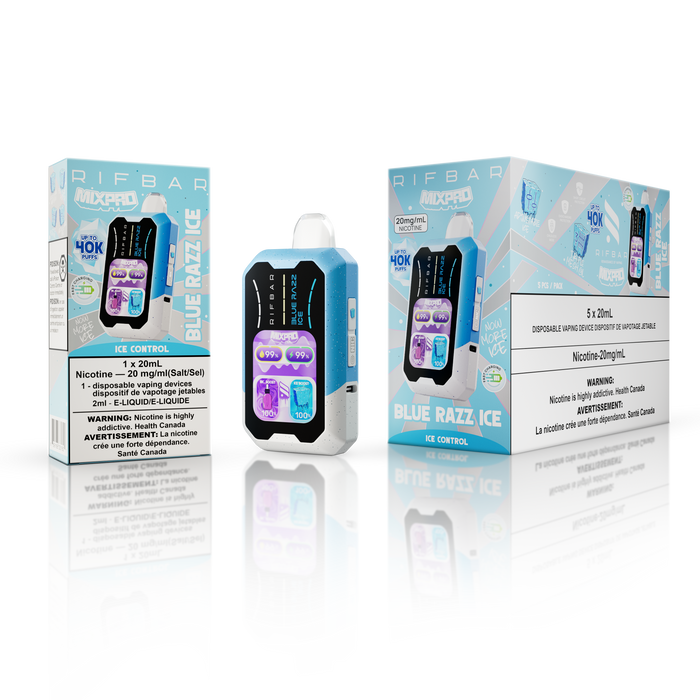 [ON] RIFBAR | MIXPRO ICE/SWEET & NICOTINE CONTROL Ontario Excise Tax Canadian National Distributors BLUE RAZZ ICE