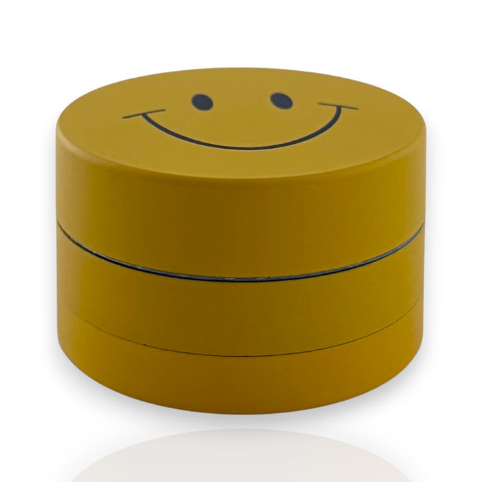 Smiley Face 3-Part Metal Grinders – 40mm-12CT Display Pack Super Supplys Inc