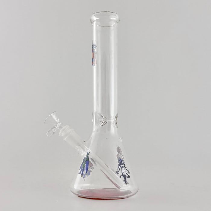 12" Anime-Themed Beaker Bongs – 4mm Thick Glass Glass Bong Super Supplys Inc