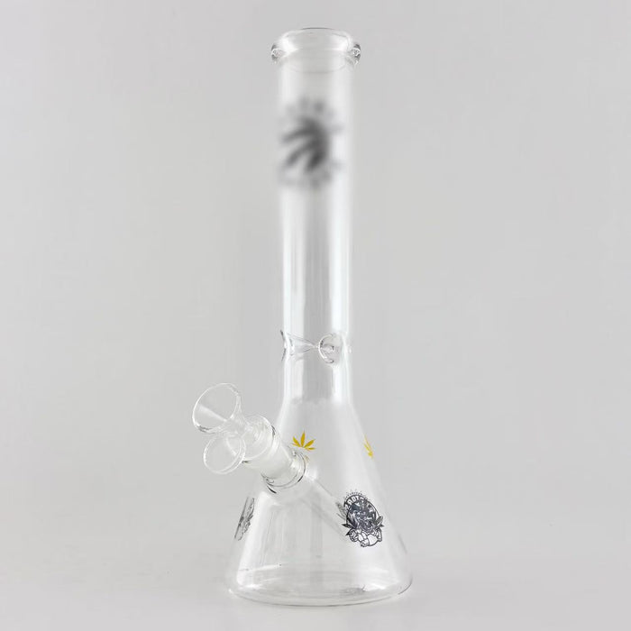 12" Toronto-Themed Beaker Bongs – 4mm Thick Glass Glass Bong Super Supplys Inc Black