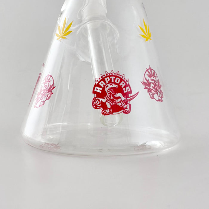 12" Toronto-Themed Beaker Bongs – 4mm Thick Glass Glass Bong Super Supplys Inc