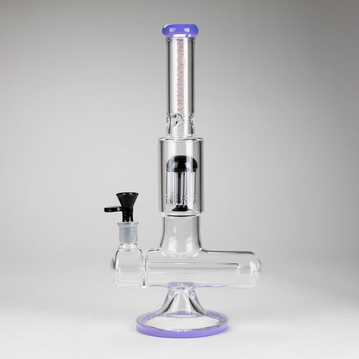 Legendary™ | 13" Inline with Tree Perc Bong [LG 268] Glass Bong Smoking Cat Distribution Purple