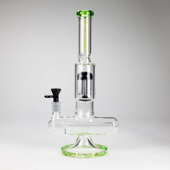 Legendary™ | 13" Inline with Tree Perc Bong [LG 268] Glass Bong Smoking Cat Distribution Green