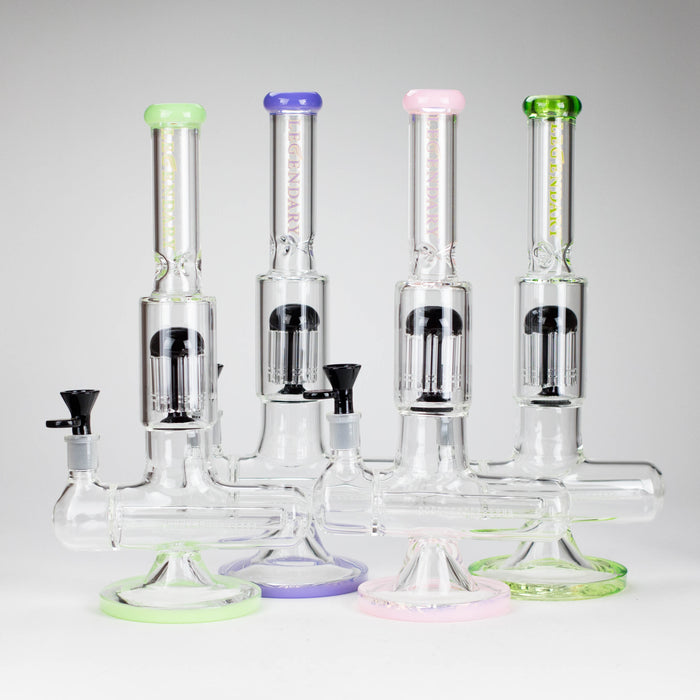 Legendary™ | 13" Inline with Tree Perc Bong [LG 268] Glass Bong Smoking Cat Distribution