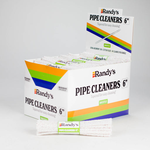 Randy’s | 6" Tapered Hard Pipe Cleaners – Box of 48 Brush Smoking Cat Distribution