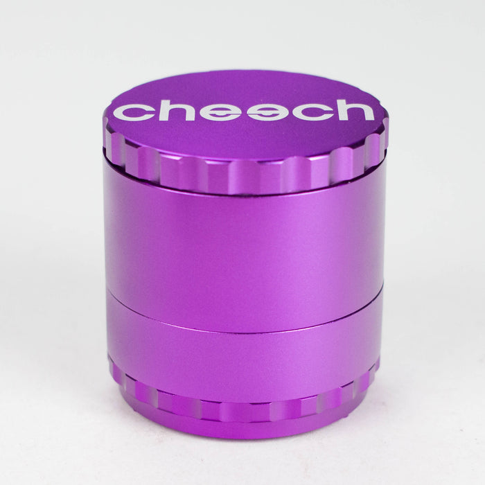 Cheech | 63mm 4-Piece CNC Aluminum Grinder [GR-6] Regular Grinder Smoking Cat Distribution Purple