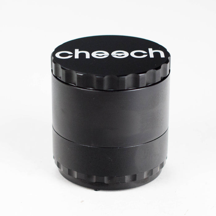 Cheech | 63mm 4-Piece CNC Aluminum Grinder [GR-6] Regular Grinder Smoking Cat Distribution Black