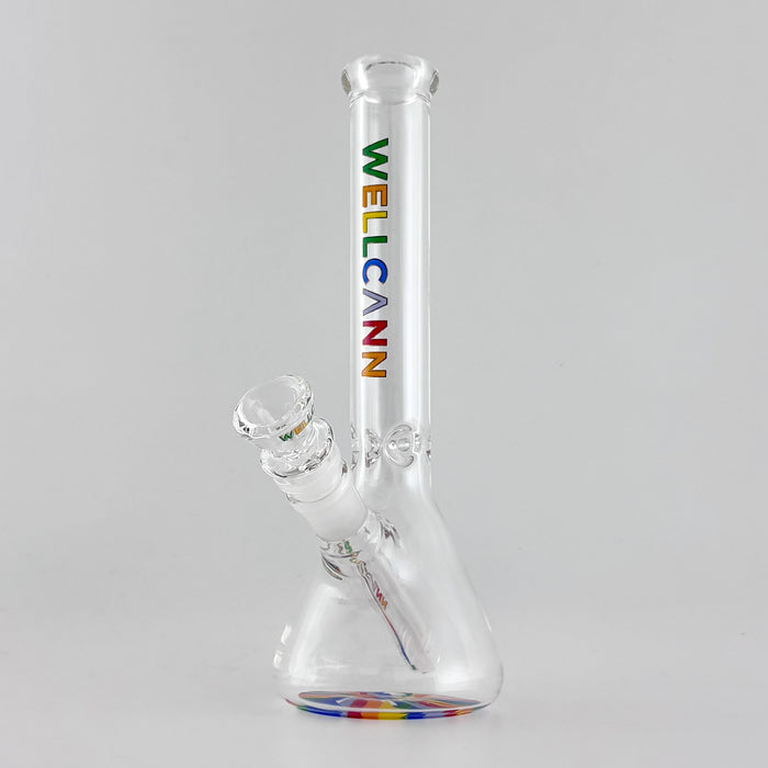 Wellcann | 10" 5mm Beaker Accent Glass Bong Glass Bong Super Supplys Inc Rasta