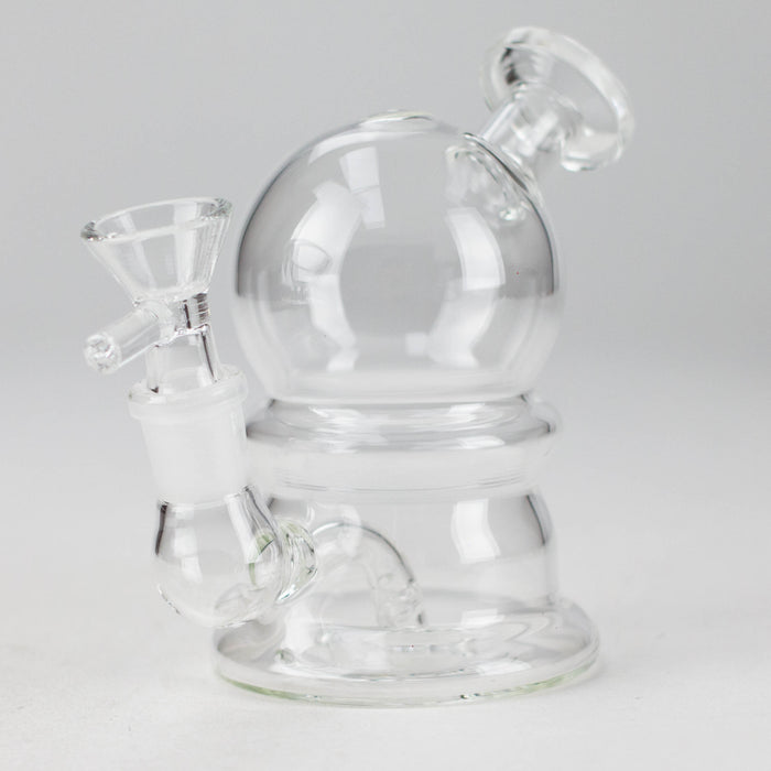 5" Solid Color Electroplate Glass Bong Glass Bong 777 Smoke Clear