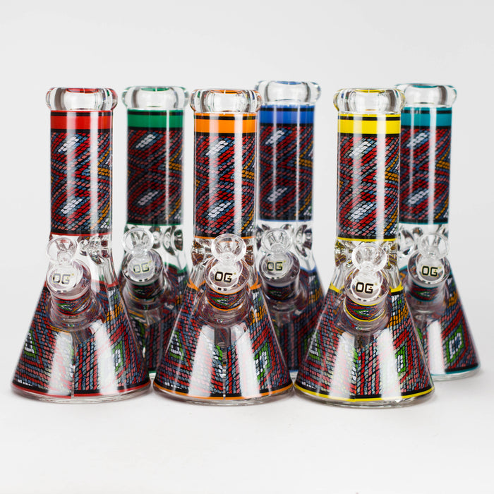 OG Original | 9″ 9 mm Mosaic Pattern Water Pipe (OG701) Glass Bong Smoking Cat Distribution