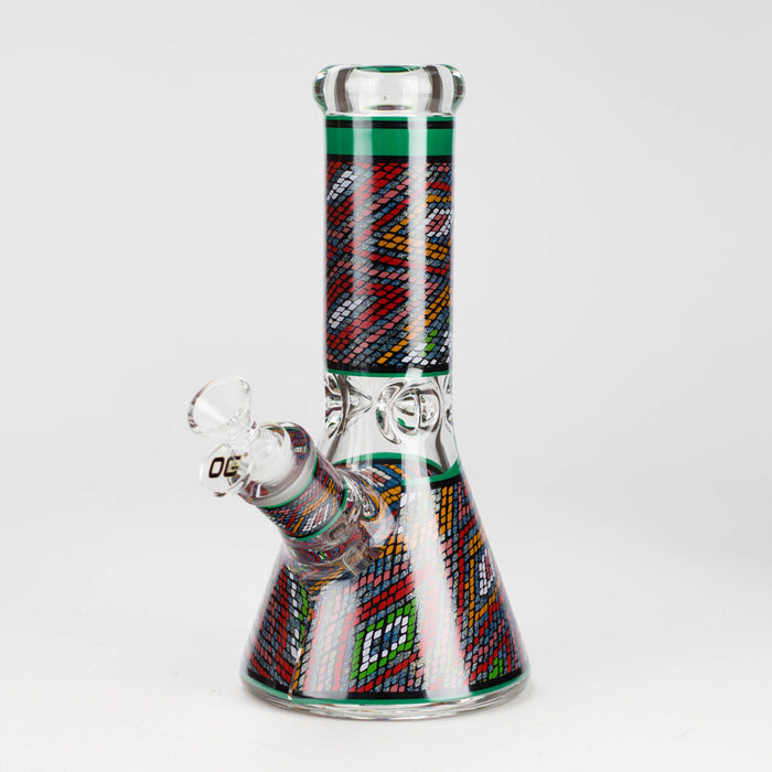 OG Original | 9″ 9 mm Mosaic Pattern Water Pipe (OG701) Glass Bong Smoking Cat Distribution Green