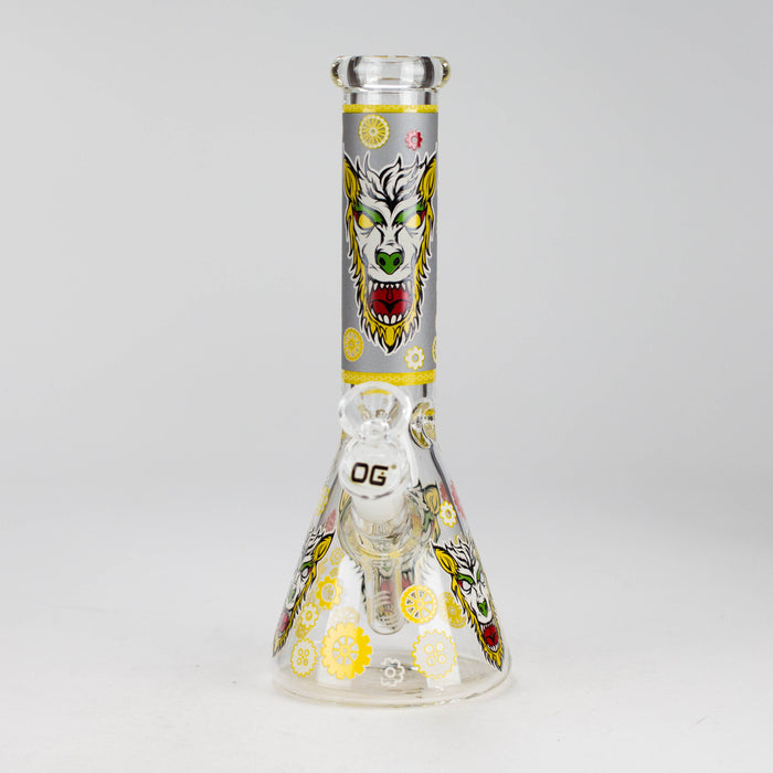 OG Original | 10″ Funky Decal Bongs (OG702) – Assorted Glass Bong Smoking Cat Distribution