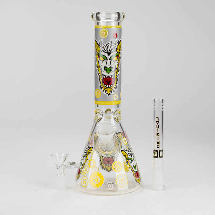 OG Original | 10″ Funky Decal Bongs (OG702) – Assorted Glass Bong Smoking Cat Distribution