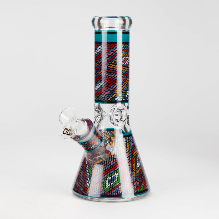 OG Original | 9″ 9 mm Mosaic Pattern Water Pipe (OG701) Glass Bong Smoking Cat Distribution Lake Green