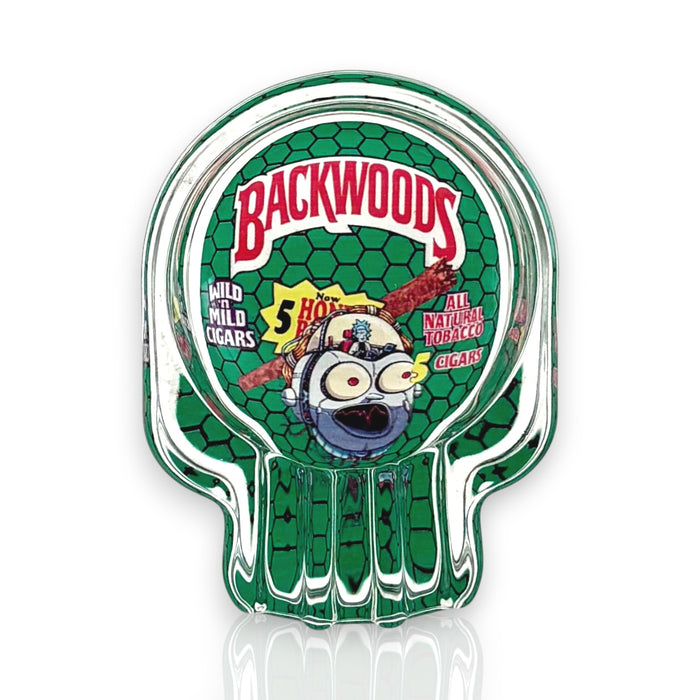 Crystal Skull Glass Ashtray – 6-Piece Display Glass Ashtray Super Supplys Inc