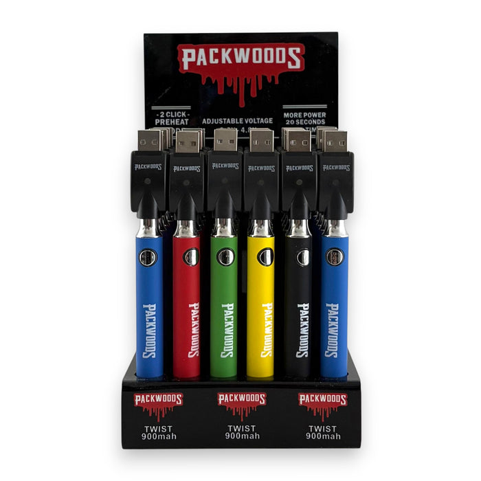 Packwoods 510 Twist Battery Display 30 Count One Wholesale Packwoods 510 Twist Battery Display 30 Count One Wholesale