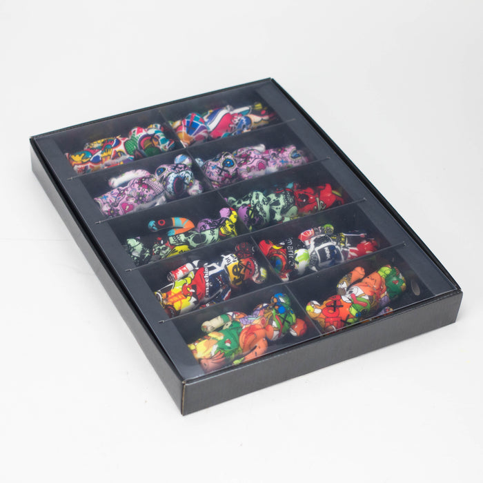 OG Original | 4.3" Volant Bear Silicone Pipe – 10 Count Set Silicone Pipe Smoking Cat Distribution