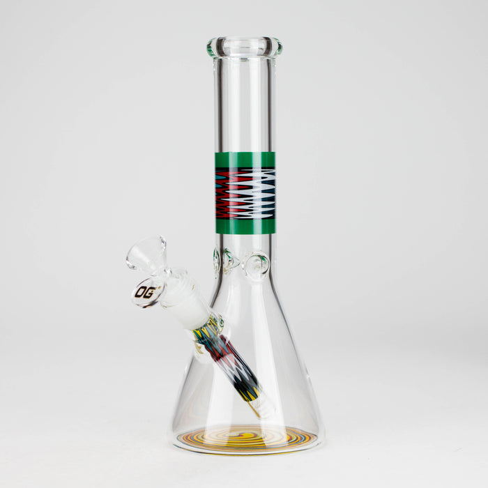OG Original | 10" Wig Wag Bong (OG-686) Glass Bong Smoking Cat Distribution Green
