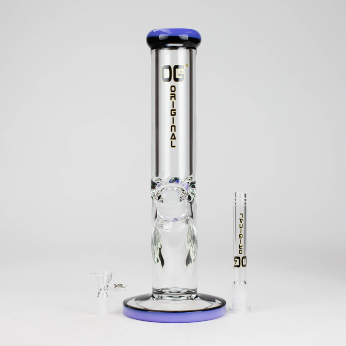 OG Original | 12" 9mm Straight Tube Bong (OG-653) Glass Bong Smoking Cat Distribution