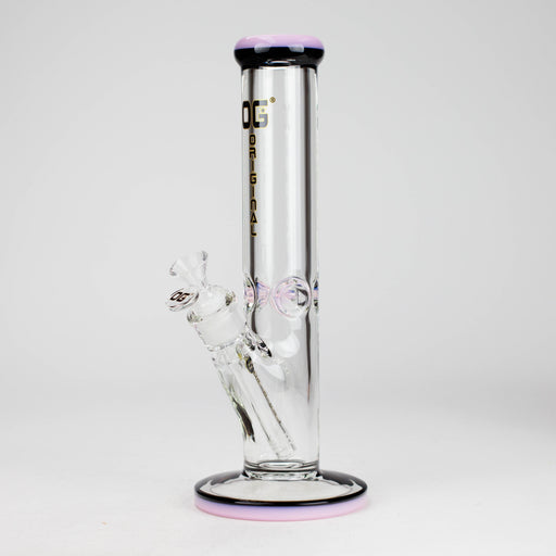OG Original | 12" 9mm Straight Tube Bong (OG-653) Glass Bong Smoking Cat Distribution Pink
