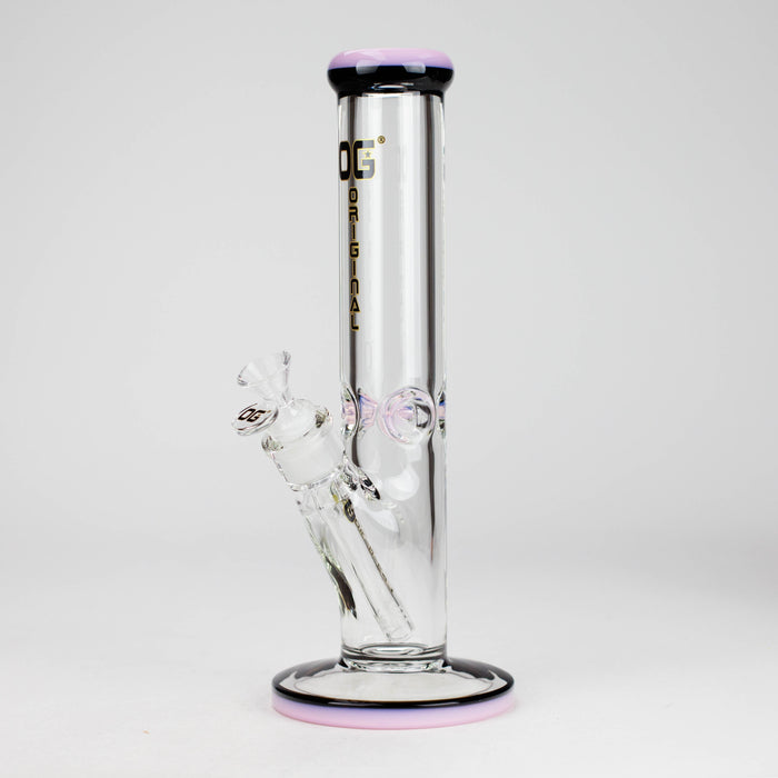 OG Original | 12" 9mm Straight Tube Bong (OG-653) Glass Bong Smoking Cat Distribution Pink