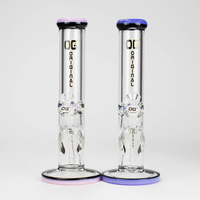 OG Original | 12" 9mm Straight Tube Bong (OG-653) Glass Bong Smoking Cat Distribution