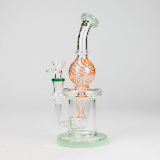 OG Original | 10" Swirly Globe Recycler Rig (OG-607) Glass Bong Smoking Cat Distribution