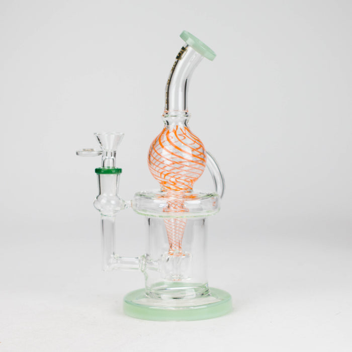 OG Original | 10" Swirly Globe Recycler Rig (OG-607) Glass Bong Smoking Cat Distribution
